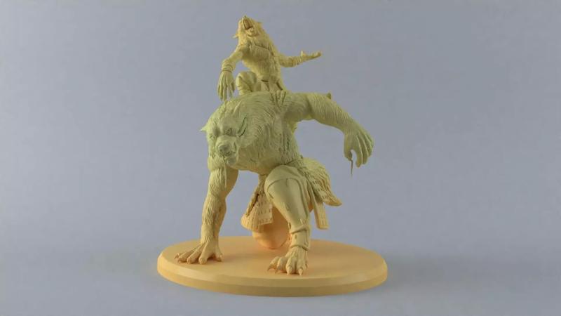 Berserk figurine of werewolf