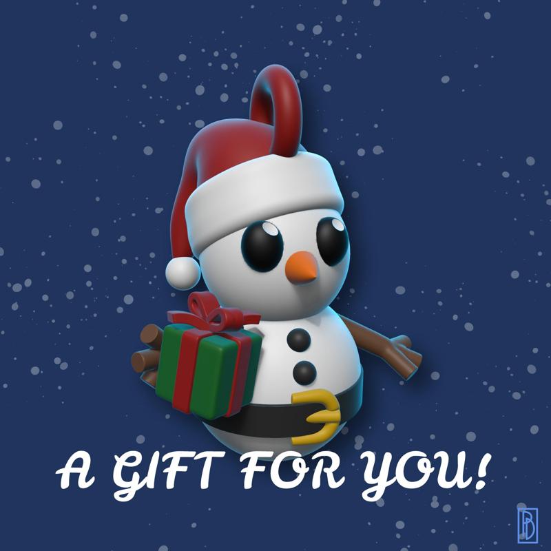 Snowman Christmas decoration gift