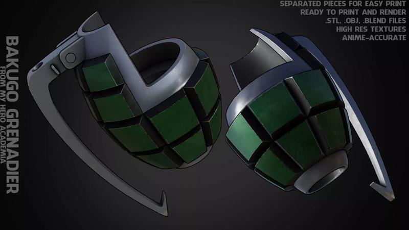 My Hero Academia Bakugo Grenadier Bracers for Cosplay