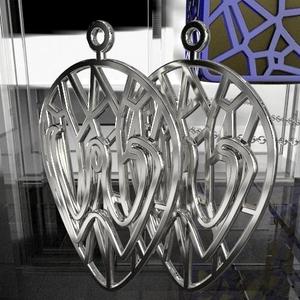 Persoanlised Inkscape Voronoi Earring