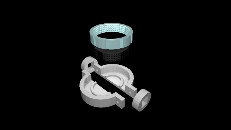 26mm D-shaft silicon wheel & mold for 150 g combat robot