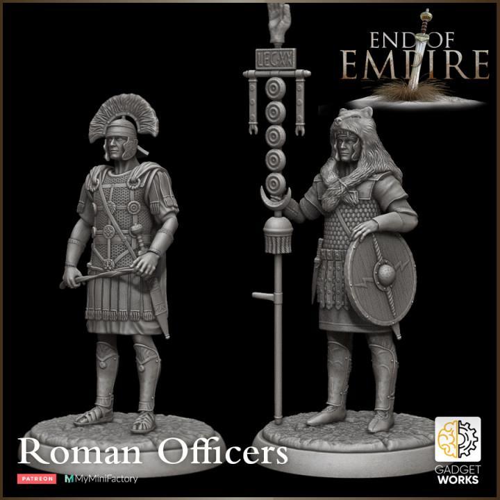 Roman Officers, Centurion and Standard - End of Empire
