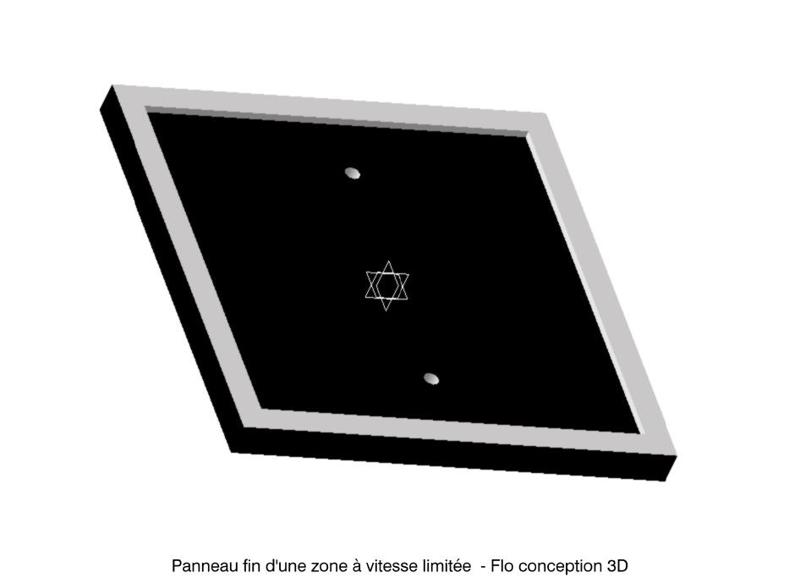 Fine sign of a limited speed zone R 1/87 HO
