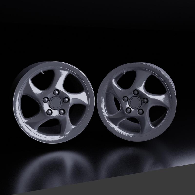 PORSCHE TURBO WHEELS (18-19 INCH) 1/24TH MODEL