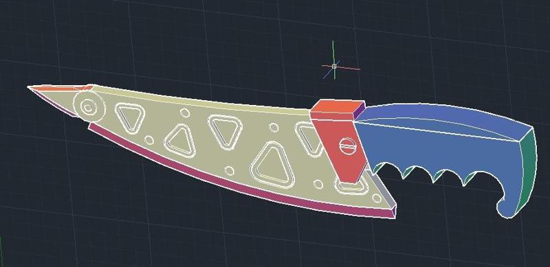 Planetside 2  1:1 Prop Cosplay Terran Republic Knife
