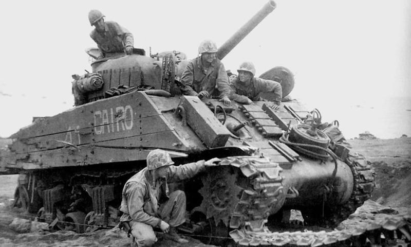 1/35 USMC M4A2 late PTO style wooden applique armor