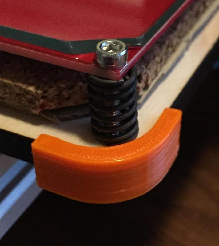 Makerfarm I3v (10") Bed Leveling Clips For Rounded Corner Beds