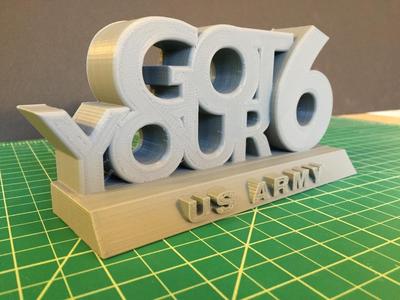 Veterans Day Sculpture - Got Your 6