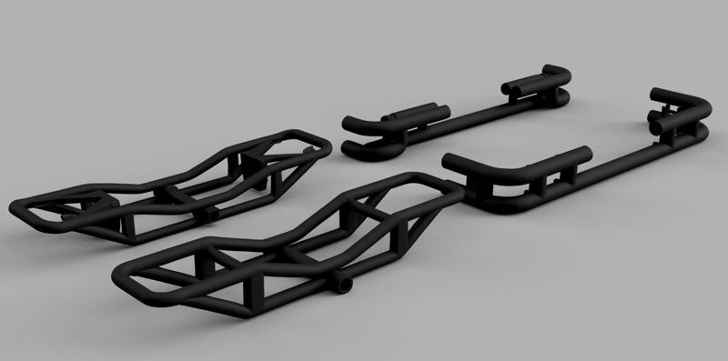 Offroad rear bumper for rc