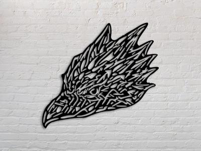 Godzilla Rodan Wall Art