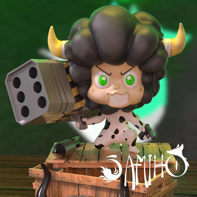 Samiho Studios - Lambo Bazooka Scene: STLs ready for printing