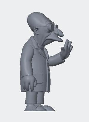 Professor Hubert Futurama figurine