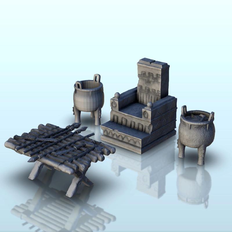 Royal jungle accessories set (2) - Pacific War WW2 Jungle Island Medieval Palm Beach Vietnam Viet Cong Iwo Jima Laos Cambodia