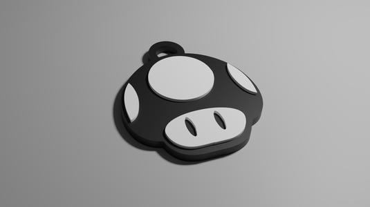 Super Mario Mushroom KeyChain