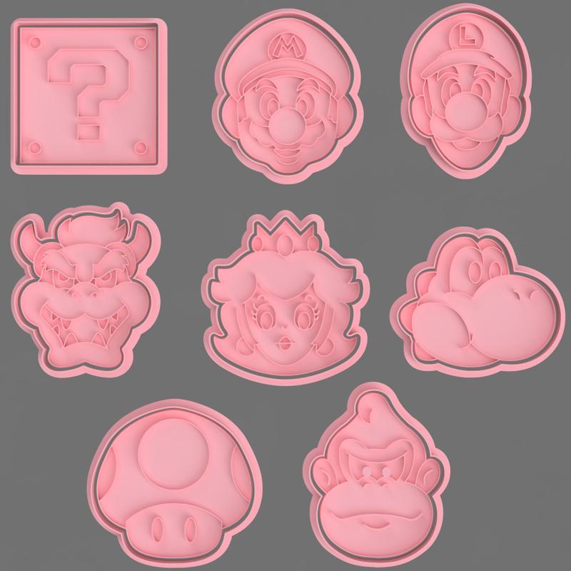SUPER MARIO BROS CUTTER FOR COOKIES AND FONDANT