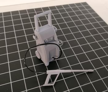 High Pressure Washer Scale 1/10 Diorama Garage Crawler