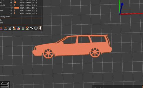 VOLVO 850 1994-1997 KEY SILHOUETTE