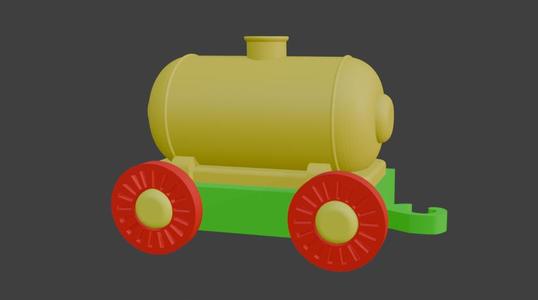 Toy Train Car Oil Tanker