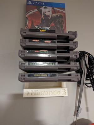 Nintendo NES 5 Game Multi Holder Wall Mounted