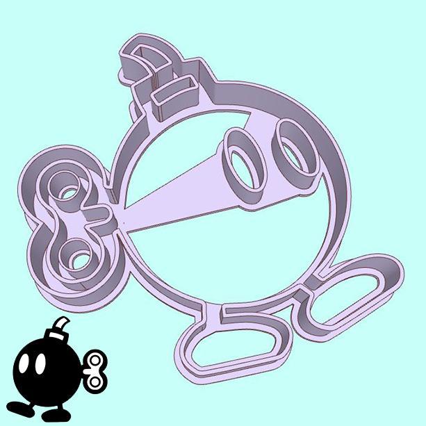 The Super Mario Bros. cookie cutters - Bob-omb (style 1)