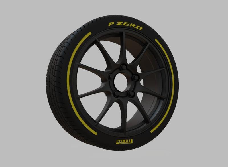 Miniature Konig Illusion Rim & Tire