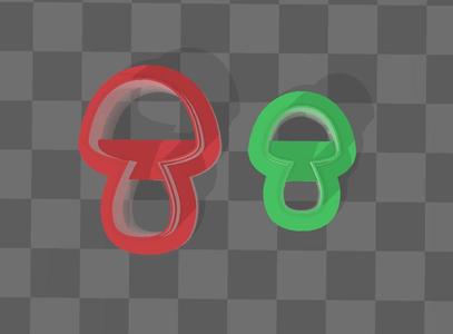 Cutter for clay with mushroom shape