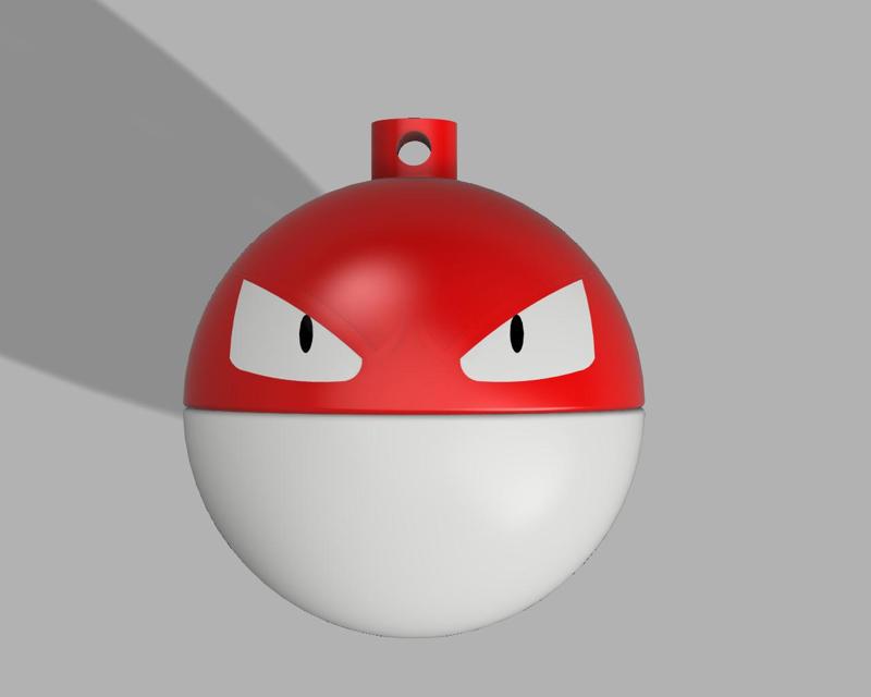 Voltorb Christmas ornament || Voltorb Christmas Sphere