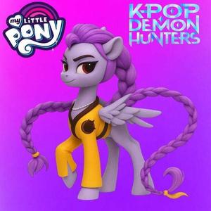 kpop demon hunters x my little pony rumi