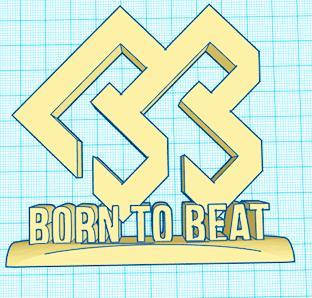 Born to Beat Logo Ornament