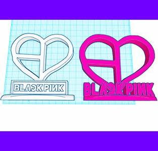 BlackPink Heart Kpop Logo Ornament