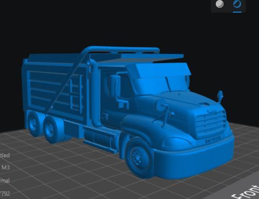 Freightliner Columbia dump truck