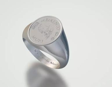 Memento Mori ring 3d model print