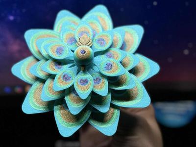Peacock Spiral Spinner V2 Fidget