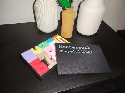 Box for Stacking Number Blocks