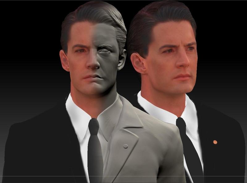 Dale Cooper from Twin Peaks Kyle Maclachlan bust