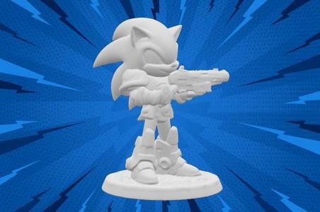 Sonic-Inspired Armoured Hero