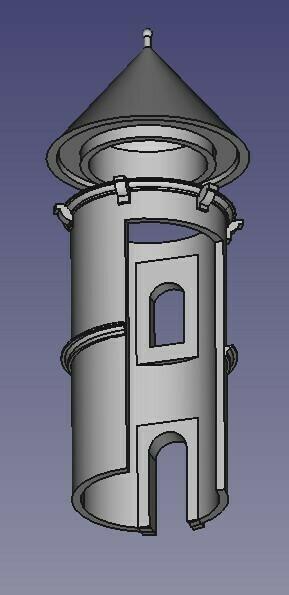 Medieval building tower