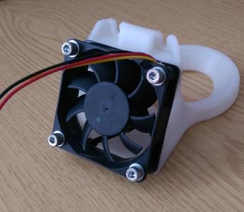 E3Dv6 Carriage Fan Duct for NopHead Mendel90 (dibond)