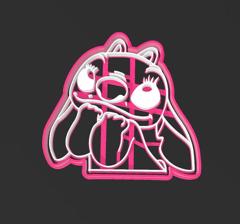 Angel, Lilo and Stitch cookie cutter