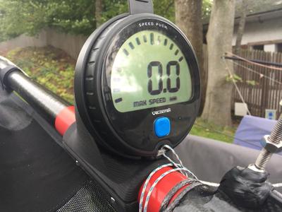 Velocitek Speedpuck GPS mount v4 for Whisper catamaran (or cats with approx. 44mm gennaker pole)