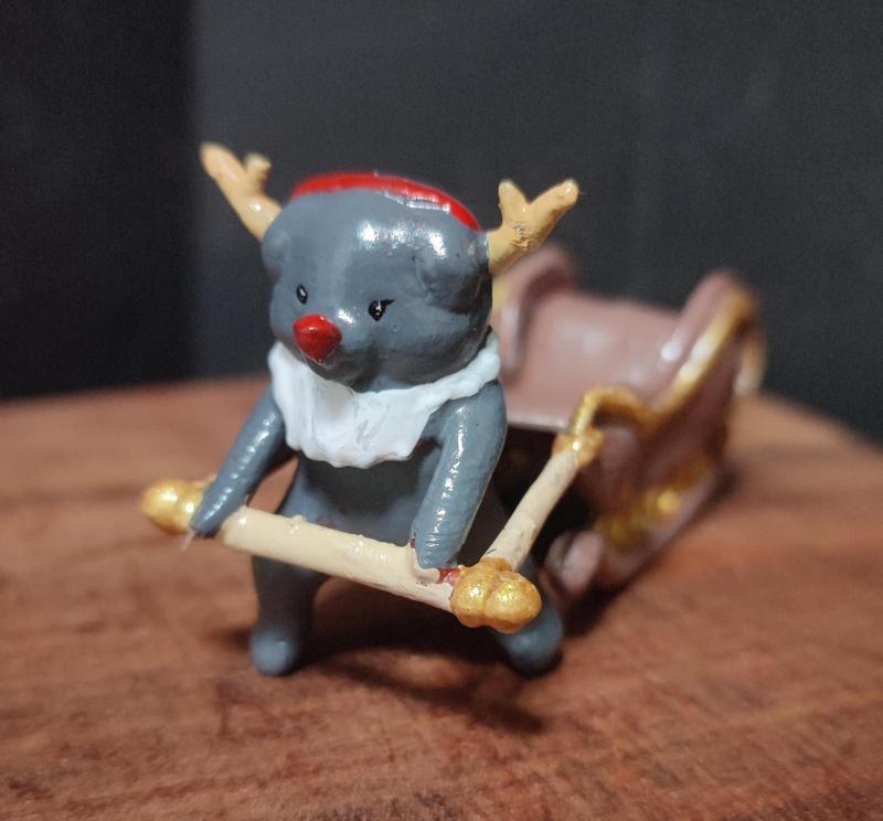Christmas Dog or snow deer