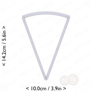 Slice (1∕9) of Pie Cookie Cutter 5.25in / 13.3cm