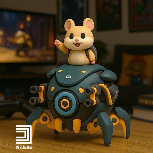 Overwatch 2 wrecking ball - Chibi Cute toyart