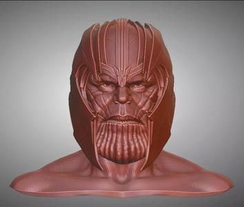 Thanos helmet with face Avengers Infinity War cosplay