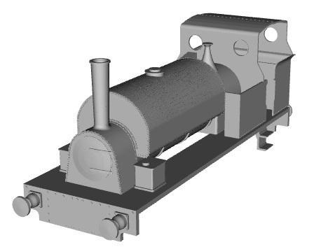 Garstang and Knott End Railway 0-6-0ST HOPE loco 1/100 scale