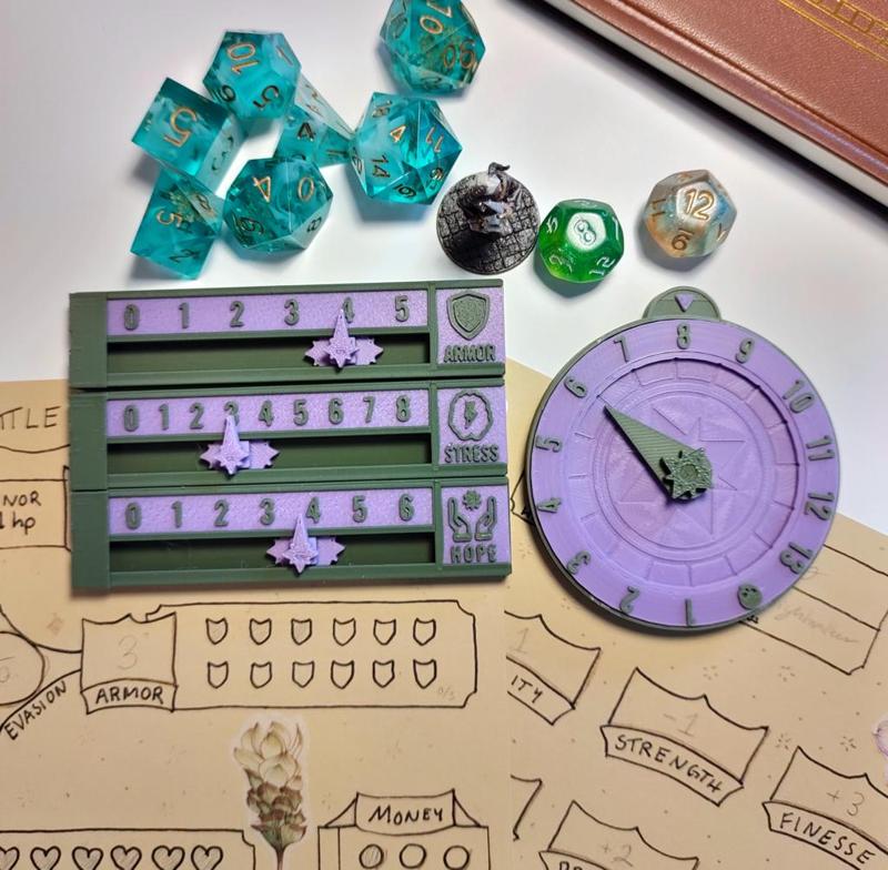 Daggerheart tracker - HP, Stress, Hope, Armor