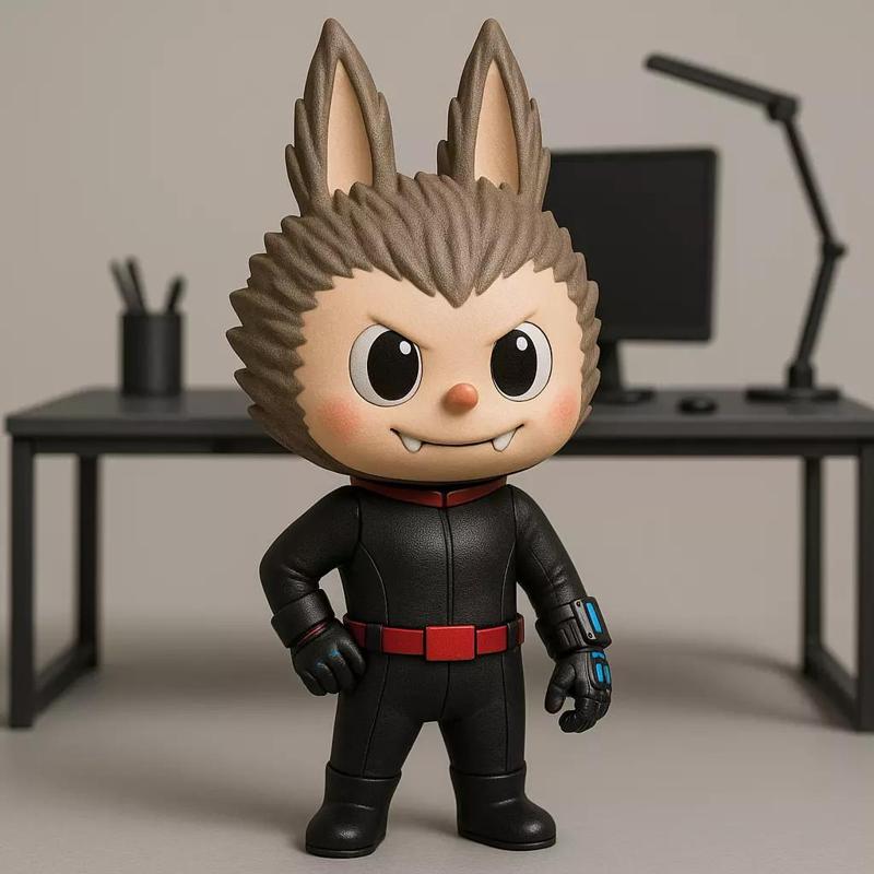 Labubu - Black Widow DC Comics statue - 3D print