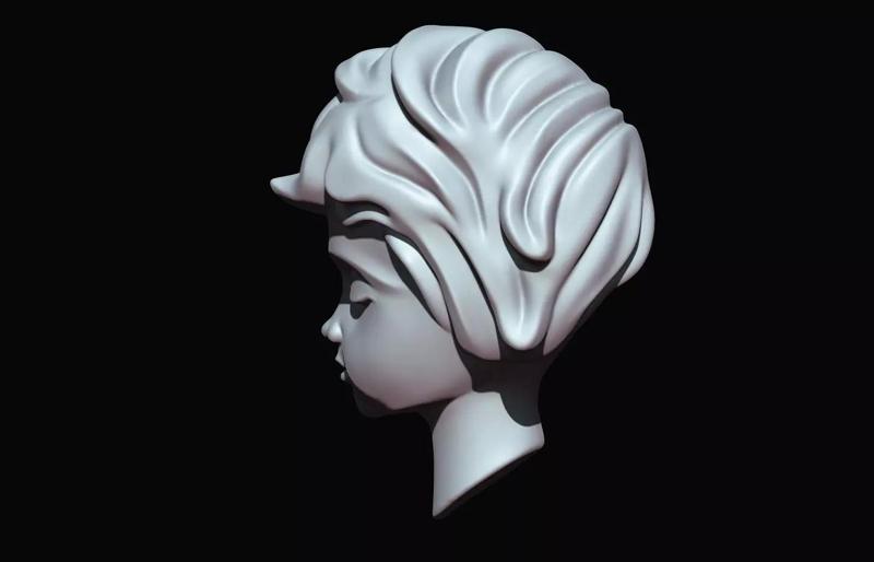 Baby Boy Face 3d Print