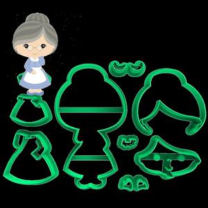 GRANDMA CUTTER - LITTLE RED RIDING HOOD - 8cm