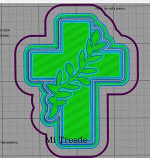 Cutter and inverted cross and olive marker